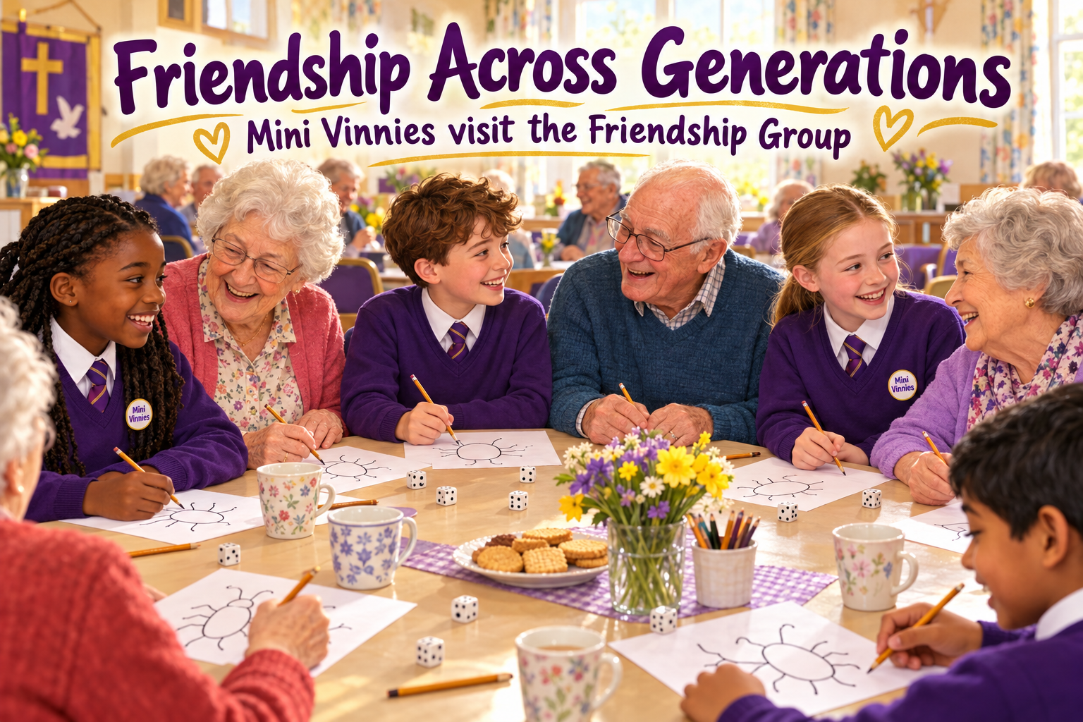 Friendship across generations 💜💛