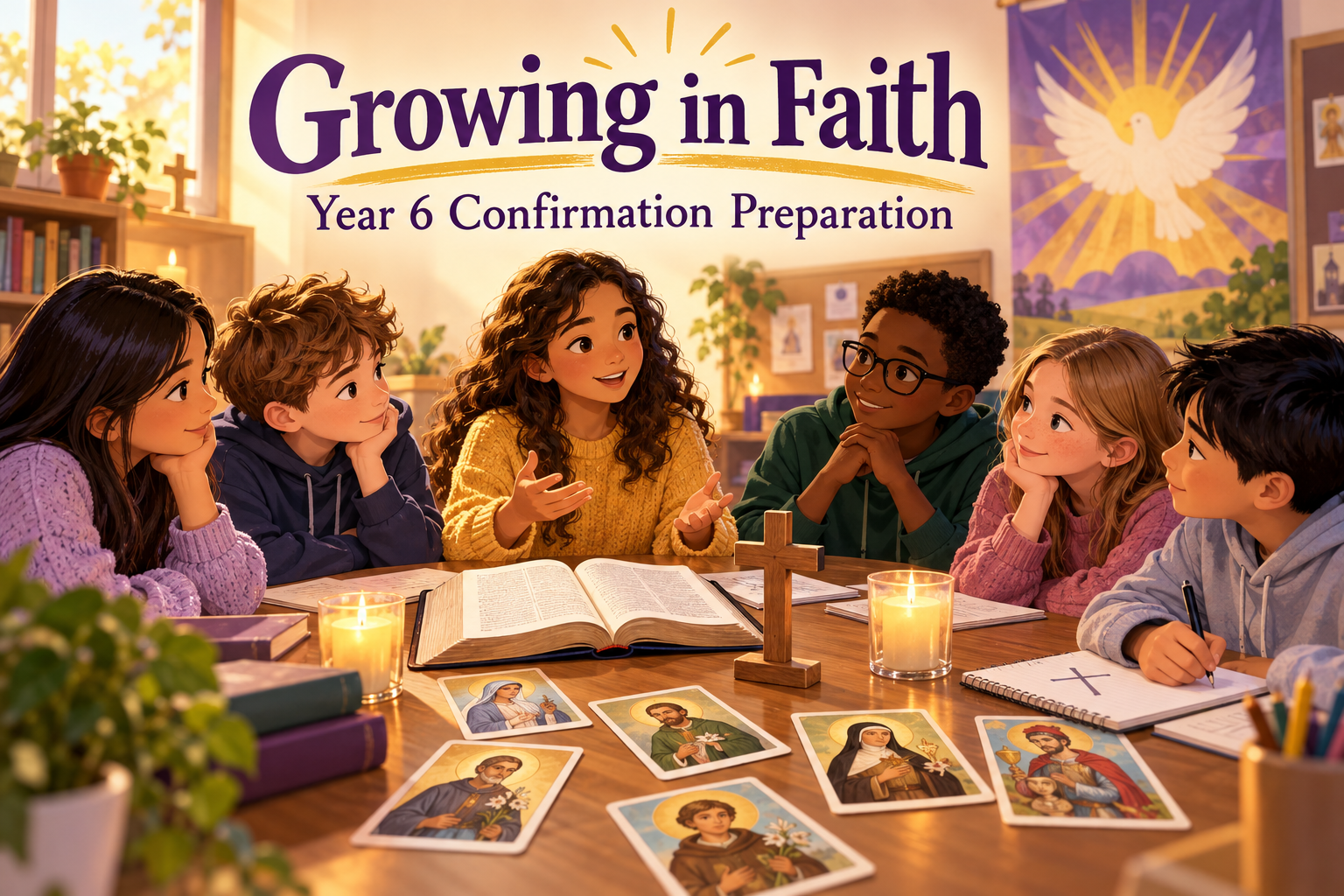 Growing in faith: preparing for Confirmation 🕊️💜💛